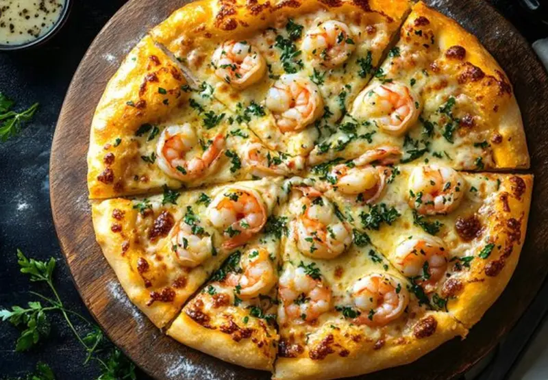 Karidesli Pizza (Büyük Boy)