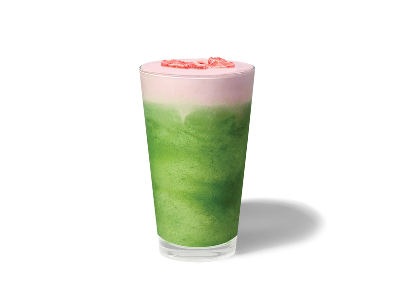 Strawberry Matcha Cloud Frappuccino